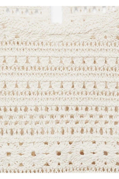 Ajur detaylı triko kazak - 5