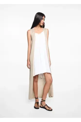 Ajur lureks yelek-Oltin Sariq - MANGO TEEN (1)