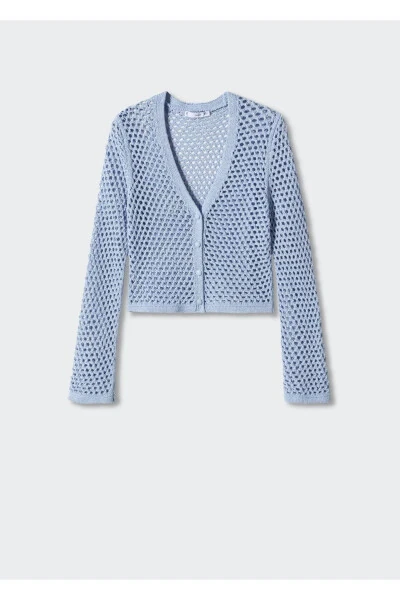 Ajur To'qilgan Kardigan - 3