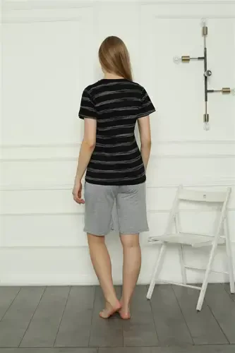 Akbeniz Aile Penye Şortlu Pijama Takım (anne - kız ) 50115 Ayrı Ayrı Satılır . Fiyatları Farklıdır - 6