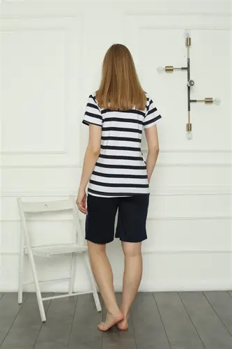 Akbeniz Aile Penye Şortlu Pijama Takım (anne - kız ) 50116 Ayrı Ayrı Satılır . Fiyatları Farklıdır - 5
