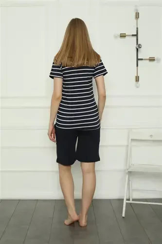 Akbeniz Aile Penye Şortlu Pijama Takım (anne - kız ) 50117 Ayrı Ayrı Satılır . Fiyatları Farklıdır - 5