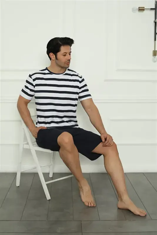 Akbeniz Aile Penye Şortlu Pijama Takım (baba - oğul ) 50116 Ayrı Ayrı Satılır . Fiyatları Farklıdır - 5