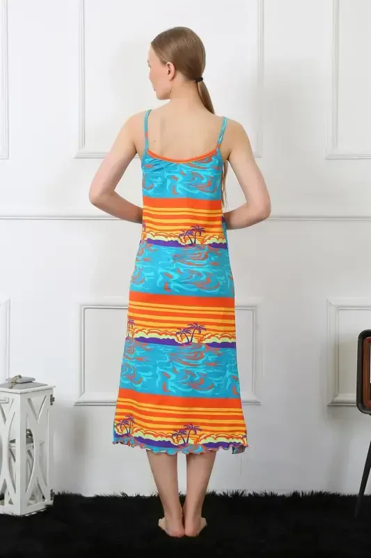 Akbeniz Ayollar Ip Askılı Uzun Tunik 826 - 4