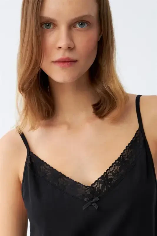 Akbeniz Ayollar Ip Askılı Uzun Tunik 901 - 5