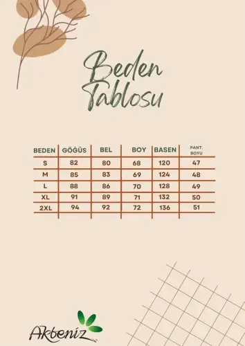 Akbeniz Ayollar Kalin Kamarli Paxta Penye Shortikli Kostyum Yashil 3636 - 5