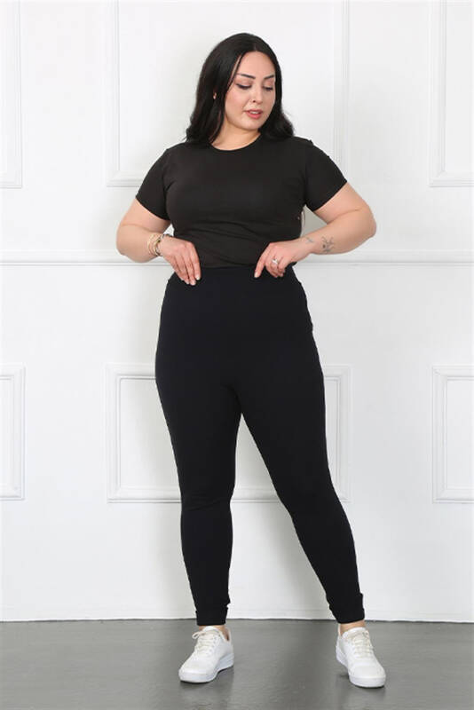 Akbeniz ayollar katta kalinligi Micro Leggings 5913 - 3