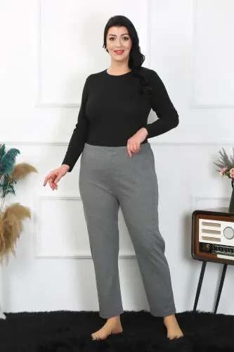 Akbeniz Ayollar Katta O'lcham Yagona Pastki Pijama 27504 - Modazone