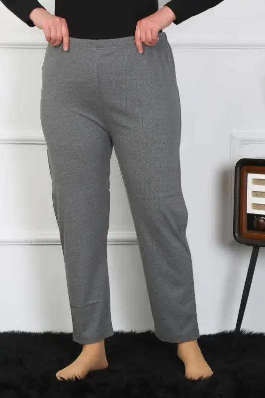 Akbeniz Ayollar Katta O'lcham Yagona Pastki Pijama 27504 - 3