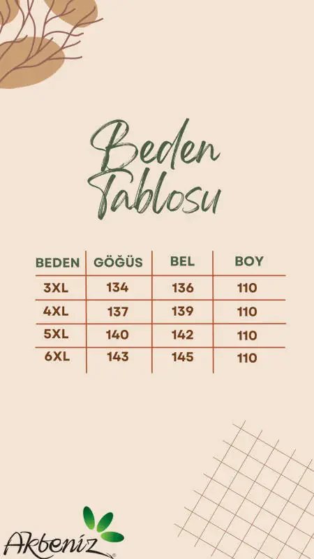 Akbeniz Ayollar Katta O'lchamli Paxta Qisqa Yengli To'q Ko'k Kechki Ko'ylak 12503 - 8