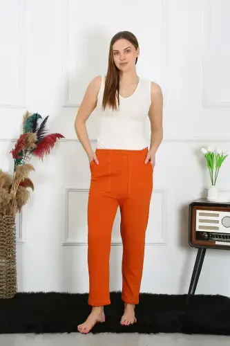 Akbeniz Ayollar Paxta Cho'ntakli 3 Ip Etek Shim Kirmizi 27510 - 5