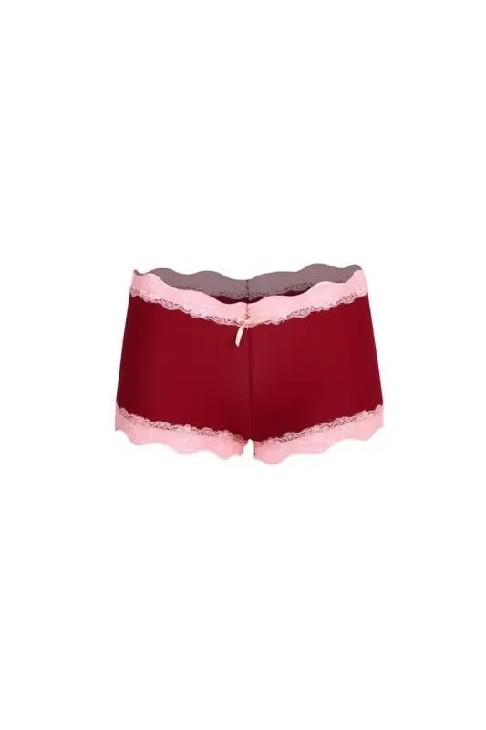 Akbeniz ayollar paxta mato 2 li boxer bordy 40265 - 2