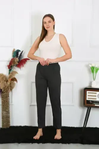 Akbeniz Ayollar Paxta Penye Yagona Pastki Pijama Tutun Rangi 27514 - 3