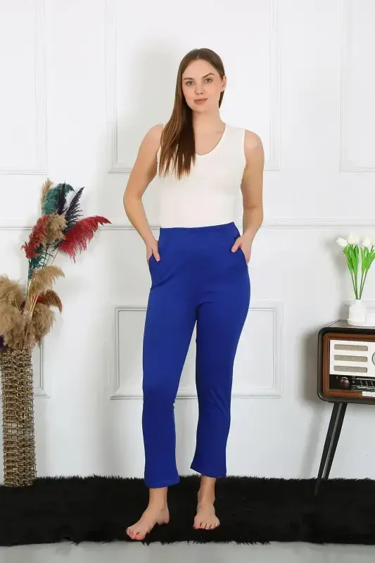 Akbeniz Ayollar Paxta Saksovul Yagona Pastki Pijama 27523 - 1