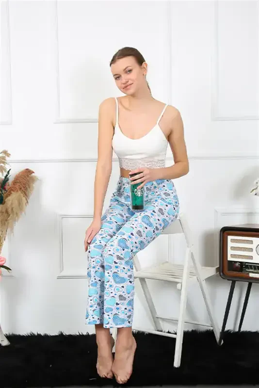 Akbeniz Ayollar Paxtalik Pastki Pijama 27469 - 3