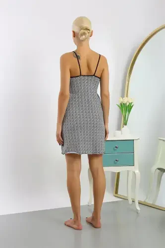 Akbeniz Ayollar Penye Naqshli Ip Yelkali Tunlik 36715 - 4