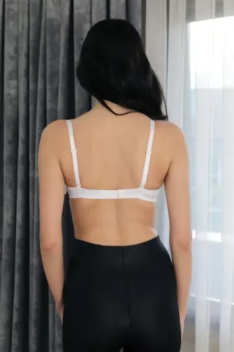 Akbeniz Ayollar Qo'llab-quvvatlovchi Balenli Sutyen 4930 Oq - 5