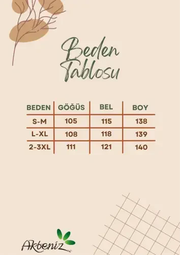 Akbeniz ayollar uzun ekru trikotaj xalat - 7