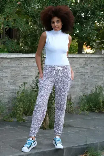 Akbeniz Ayollar Velsoft Polar Bitta Pastki Pijama 210062 - 2