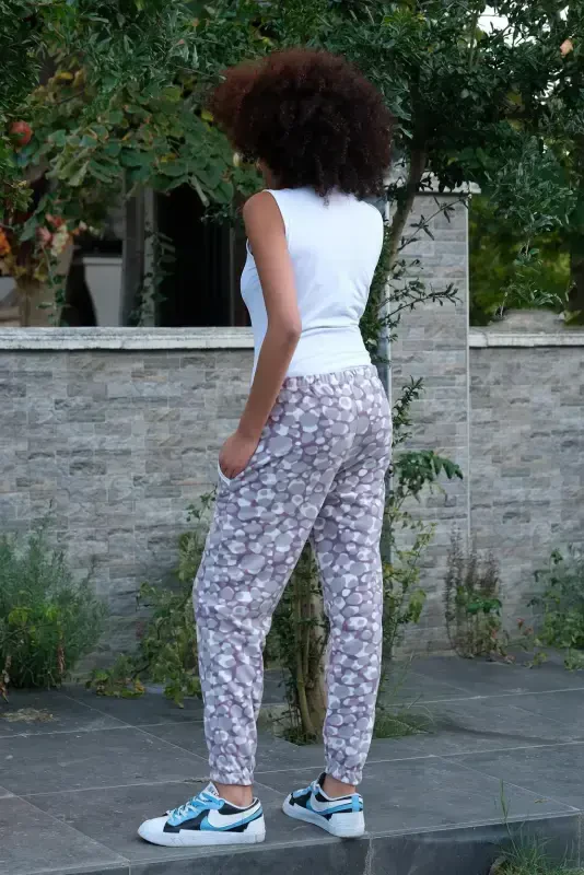 Akbeniz Ayollar Velsoft Polar Bitta Pastki Pijama 210062 - 4