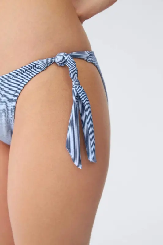 Akbeniz ayollar yelkansiz ko'k bikini to'plami - 5
