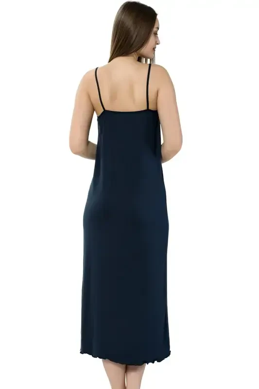 Akbeniz Bayan İp Askılı Uzun Gecelik 911 - 2