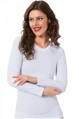 Akbeniz Bayan Uzun Kol Body 250 - 5