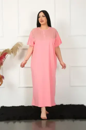 Akbeniz Big Dantelli Qisqa Qol Ona Kechaligi 1348 - 1