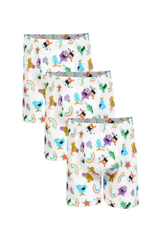 Akbeniz Boys' 3-Pack White Boxer - AKBENIZ