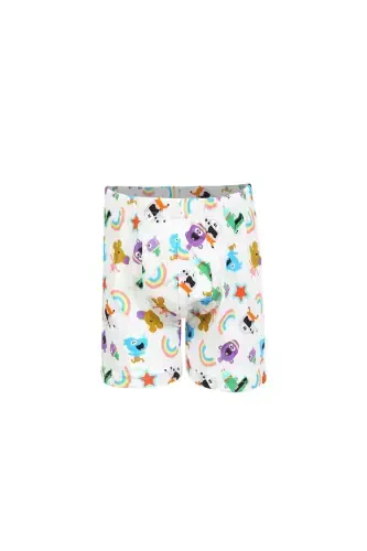 Akbeniz Boys' 3-Pack White Boxer - 2