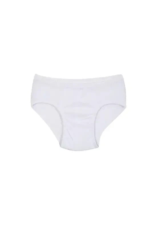 Akbeniz Boys' 3-Pack White Briefs - 2