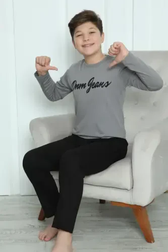 Akbeniz Boys' Knitted Pajamas Set 20416 - 6