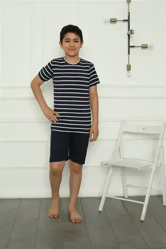 Akbeniz Boys' Short Pajamas Set 20394 - AKBENIZ (1)