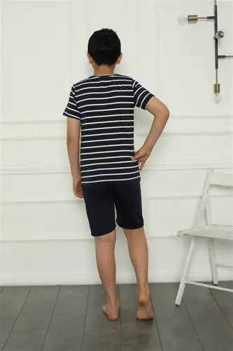 Akbeniz Boys' Short Pajamas Set 20394 - 4
