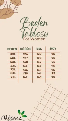 Akbeniz Büyük Beden Penye Düğmeli Siyah Tunik Gecelik 1033 - 6