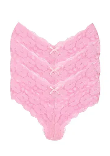 Akbeniz Dantelli 3lü Külot Boxer Pembe 40263 - AKBENIZ