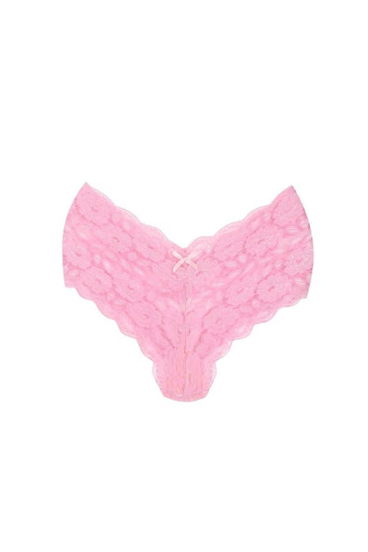 Akbeniz Dantelli 3lü Külot Boxer Pembe 40263 - 2