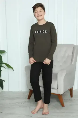Akbeniz Erkak Bolalar Paxta Pijama To'plami 20419 - AKBENIZ (1)