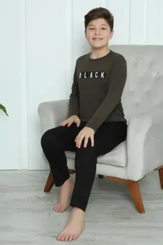 Akbeniz Erkak Bolalar Paxta Pijama To'plami 20419 - 7