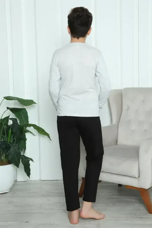 Akbeniz Erkak bolalar triko pijama to'plami 20417 - 3