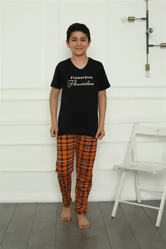 Akbeniz Erkak bolalar trikotaj pijama to'plami 20395 - 1