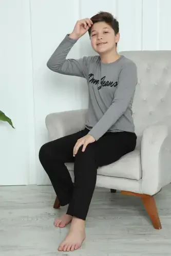 Akbeniz Erkak bolalar trikotaj pijama to'plami 20416 - 10