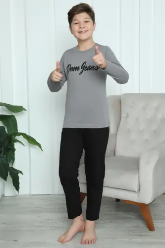 Akbeniz Erkak bolalar trikotaj pijama to'plami 20416 - 5