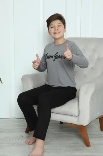 Akbeniz Erkak bolalar trikotaj pijama to'plami 20416 - 9
