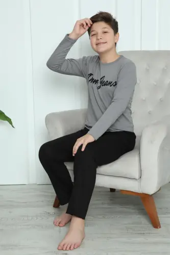 Akbeniz Erkak bolalar trikotaj pijama to'plami 20416 - 10