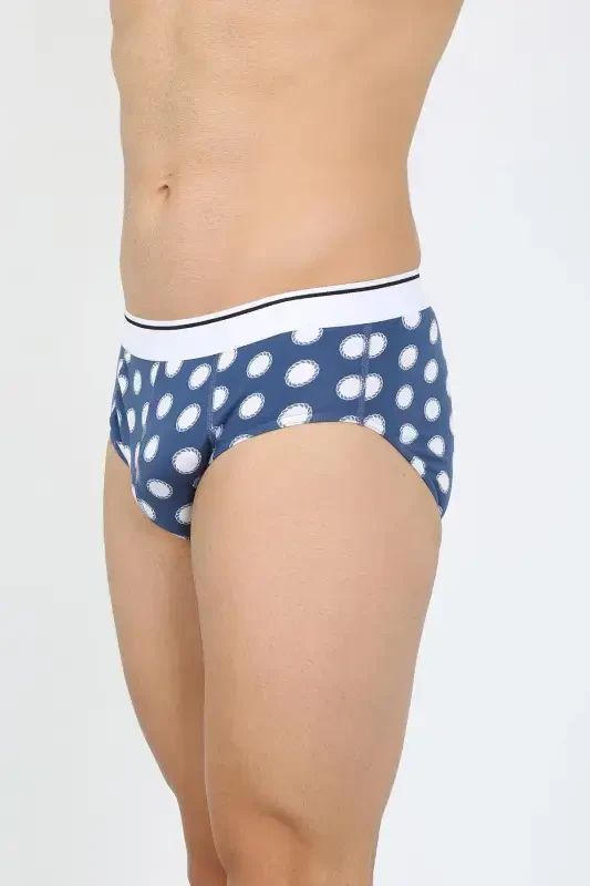 Akbeniz Erkak Paxta 3 dona naqshli likrali slip 40121 - 4