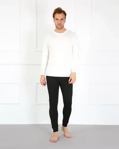 Akbeniz Erkak Paxta Qora Bitta Pastki Ichki Kiyim 19102 - 2