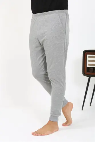 Akbeniz Erkak Paxta Yagona Pastki Pijama Kulrang 27551 - 2