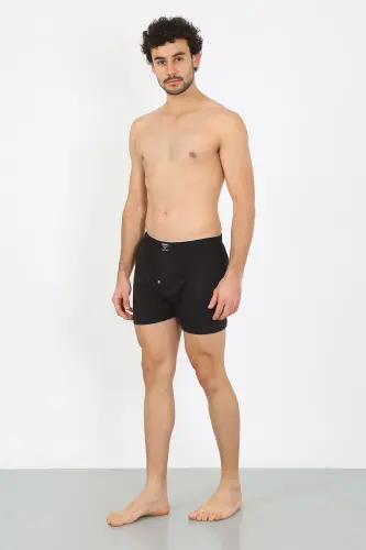 Akbeniz Erkak Penye Boxer Qora 40091 - AKBENIZ (1)