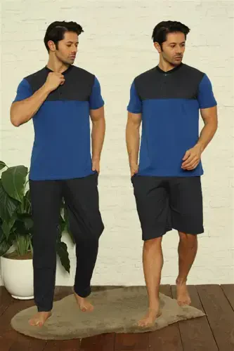 Akbeniz Erkak Sax 3'li Pijama Takımı 6823 